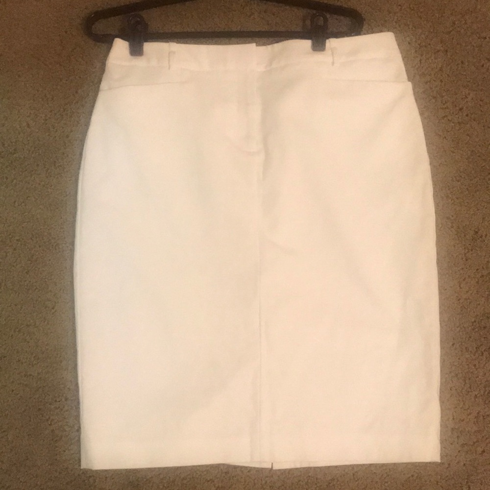 Calvin Klein White Pencil Skirt